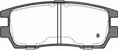 Mitsubishi MZ690170 - Kit pastiglie freno, Freno a disco autozon.pro