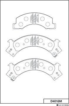 MK Kashiyama D4018M - Kit pastiglie freno, Freno a disco autozon.pro