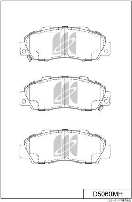 MK Kashiyama D5060MH - Kit pastiglie freno, Freno a disco autozon.pro