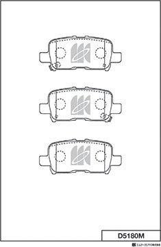 MK Kashiyama D5180M - Kit pastiglie freno, Freno a disco autozon.pro