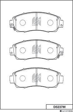 MK Kashiyama D5237M - Kit pastiglie freno, Freno a disco autozon.pro