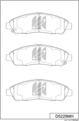 MK Kashiyama D5229MH - Kit pastiglie freno, Freno a disco autozon.pro