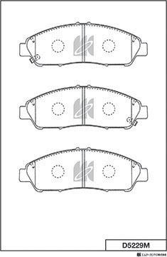 MK Kashiyama D5229M - Kit pastiglie freno, Freno a disco autozon.pro