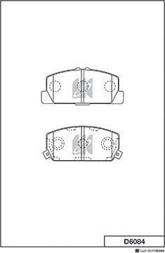 MK Kashiyama D6084 - Kit pastiglie freno, Freno a disco autozon.pro