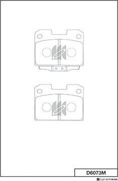 MK Kashiyama D6073M - Kit pastiglie freno, Freno a disco autozon.pro