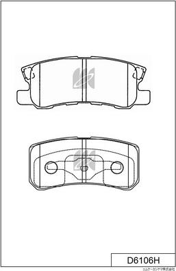 MK Kashiyama D6106H - Kit pastiglie freno, Freno a disco autozon.pro