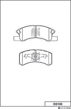 MK Kashiyama D6100 - Kit pastiglie freno, Freno a disco autozon.pro