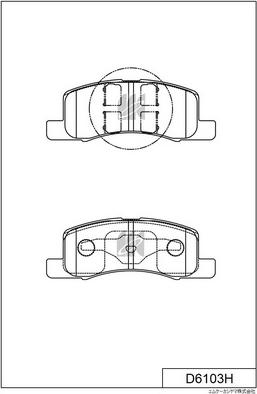 MK Kashiyama D6103H - Kit pastiglie freno, Freno a disco autozon.pro