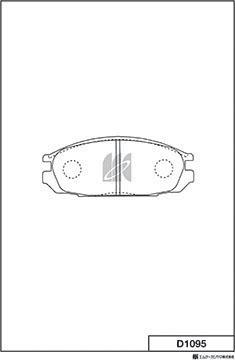 MK Kashiyama D1095 - Kit pastiglie freno, Freno a disco autozon.pro