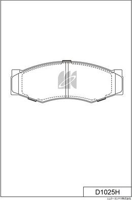 MK Kashiyama D1025H - Kit pastiglie freno, Freno a disco autozon.pro