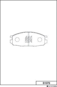 MK Kashiyama D1070 - Kit pastiglie freno, Freno a disco autozon.pro