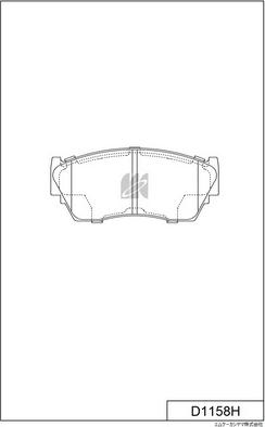 MK Kashiyama D1158H - Kit pastiglie freno, Freno a disco autozon.pro