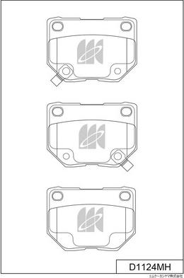 MK Kashiyama D1124MH - Kit pastiglie freno, Freno a disco autozon.pro