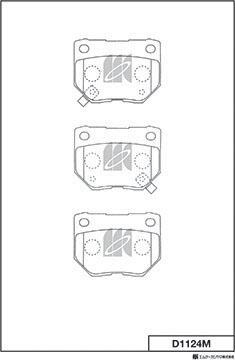 MK Kashiyama D1124M - Kit pastiglie freno, Freno a disco autozon.pro