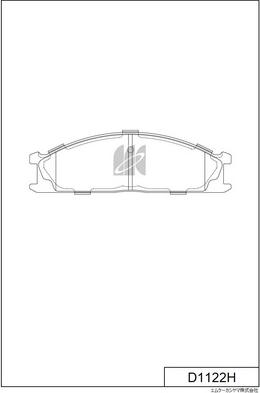 MK Kashiyama D1122H - Kit pastiglie freno, Freno a disco autozon.pro