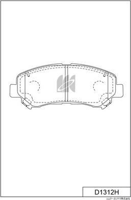 MK Kashiyama D1312H - Kit pastiglie freno, Freno a disco autozon.pro