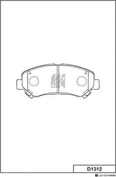 MK Kashiyama D1312 - Kit pastiglie freno, Freno a disco autozon.pro