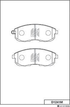 MK Kashiyama D1241M - Kit pastiglie freno, Freno a disco autozon.pro