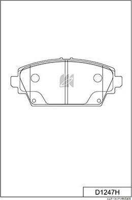 MK Kashiyama D1247H - Kit pastiglie freno, Freno a disco autozon.pro