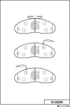 MK Kashiyama D1269M - Kit pastiglie freno, Freno a disco autozon.pro