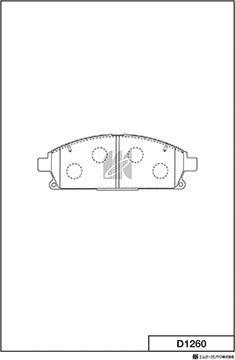 MK Kashiyama D1260 - Kit pastiglie freno, Freno a disco autozon.pro