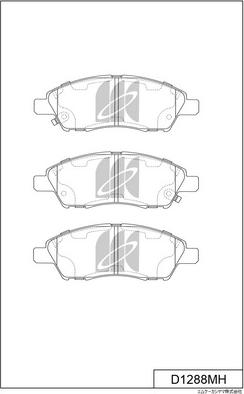 MK Kashiyama D1288MH - Kit pastiglie freno, Freno a disco autozon.pro
