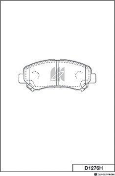 MK Kashiyama D1276H - Kit pastiglie freno, Freno a disco autozon.pro