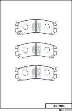 MK Kashiyama D3079M - Kit pastiglie freno, Freno a disco autozon.pro