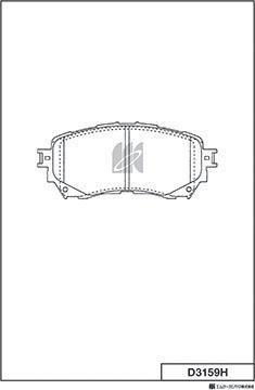 MK Kashiyama D3159H - Kit pastiglie freno, Freno a disco autozon.pro