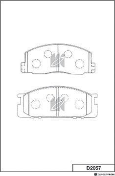 MK Kashiyama D2057 - Kit pastiglie freno, Freno a disco autozon.pro