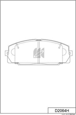 MK Kashiyama D2064H - Kit pastiglie freno, Freno a disco autozon.pro