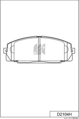 MK Kashiyama D2104H - Kit pastiglie freno, Freno a disco autozon.pro