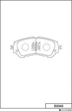 MK Kashiyama D2343 - Kit pastiglie freno, Freno a disco autozon.pro