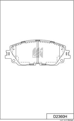 MK Kashiyama D2360H - Kit pastiglie freno, Freno a disco autozon.pro