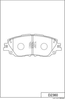 MK Kashiyama D2360 - Kit pastiglie freno, Freno a disco autozon.pro