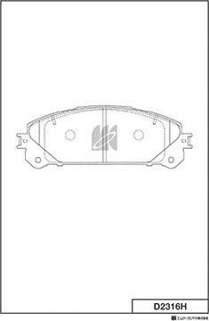 MK Kashiyama D2316H - Kit pastiglie freno, Freno a disco autozon.pro