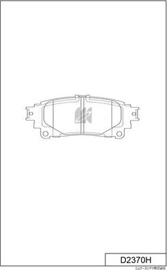 MK Kashiyama D2370H - Kit pastiglie freno, Freno a disco autozon.pro