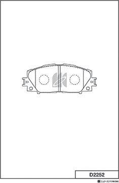 MK Kashiyama D2252 - Kit pastiglie freno, Freno a disco autozon.pro