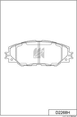 MK Kashiyama D2268H - Kit pastiglie freno, Freno a disco autozon.pro