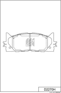 MK Kashiyama D2270H - Kit pastiglie freno, Freno a disco autozon.pro