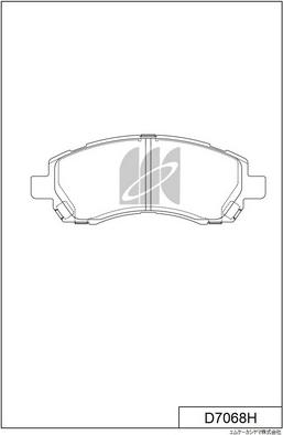 MK Kashiyama D7068H - Kit pastiglie freno, Freno a disco autozon.pro