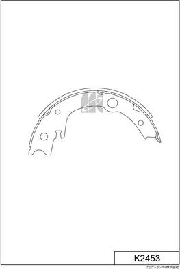 MK Kashiyama K2453 - Kit ganasce freno autozon.pro