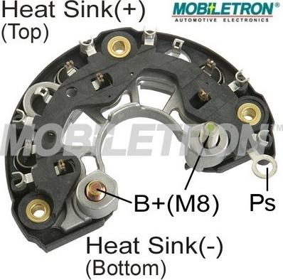 Mobiletron RB-113H - Raddrizzatore, Alternatore autozon.pro