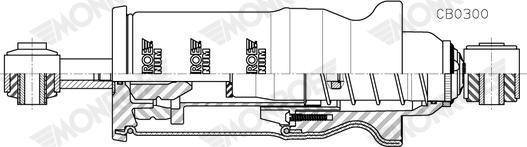 Monroe CB0300 - Ammortizzatore, Sospensione cabina autozon.pro