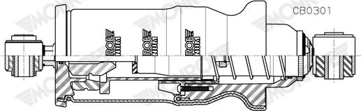 Monroe CB0301 - Ammortizzatore, Sospensione cabina autozon.pro