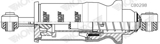 Monroe CB0298 - Ammortizzatore, Sospensione cabina autozon.pro