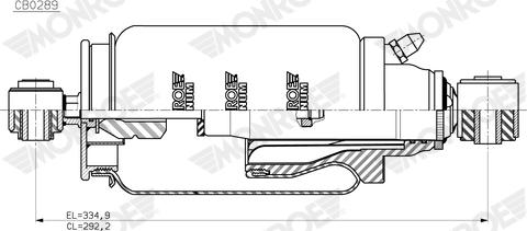 Monroe CB0289 - Ammortizzatore, Sospensione cabina autozon.pro