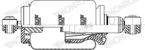 Monroe CB0280 - Ammortizzatore, Sospensione cabina autozon.pro