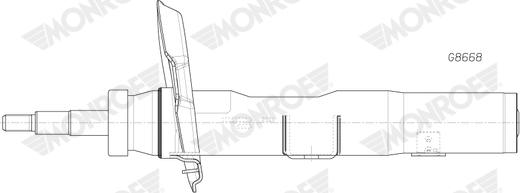 Monroe G8668 - Ammortizzatore autozon.pro