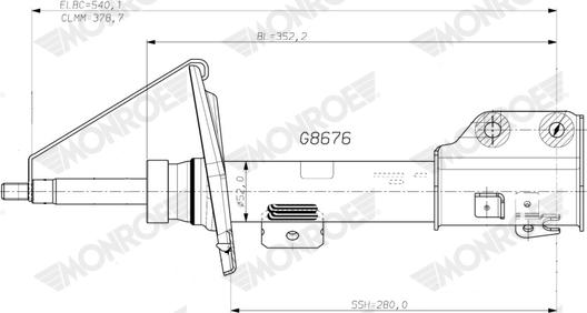 Monroe G8676 - Ammortizzatore autozon.pro